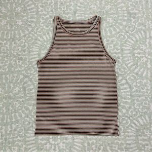 colorful striped tank top